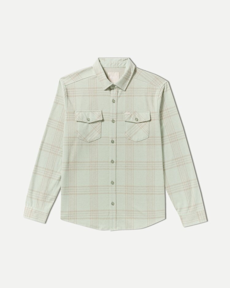 RVCA Vacancy Flannel Long Sleeve| Light Olive