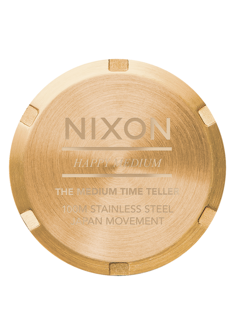 Nixon Medium Time Teller | Gold / Black / Gold