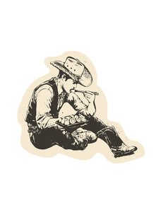 Sendero Provisions Co. Sendero So Far West Sticker | Cream