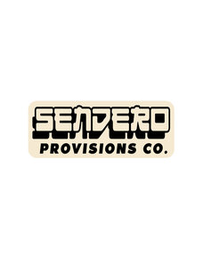 Sendero Provisions Co. Sendero West Went East Sticker | Cream