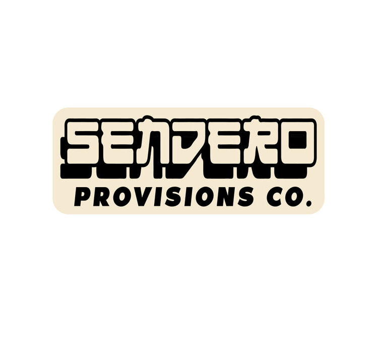 Sendero Provisions Co. Sendero West Went East Sticker | Cream