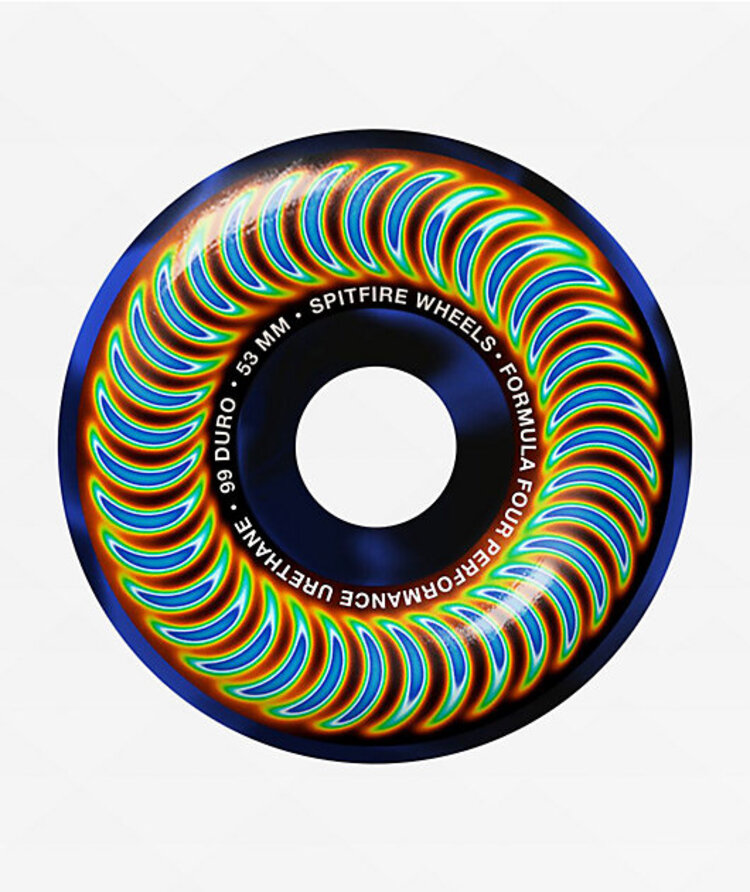 Spitfire Spitfire F4 99a Radioactive Classic | Black/Blue Swirl