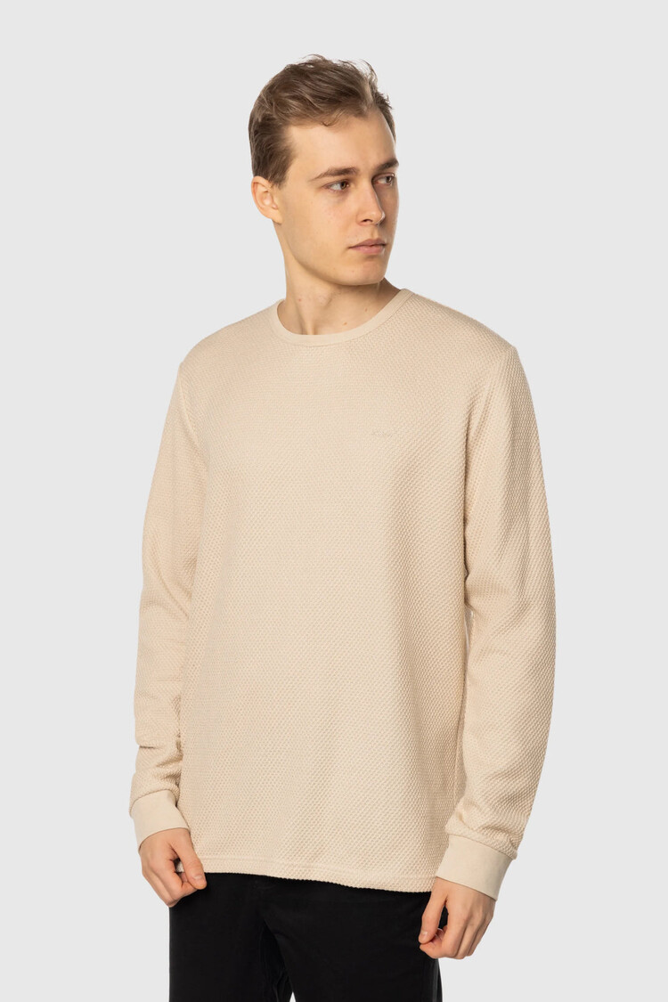 TEAMLTD Waffle Knit Longsleeve | Cream