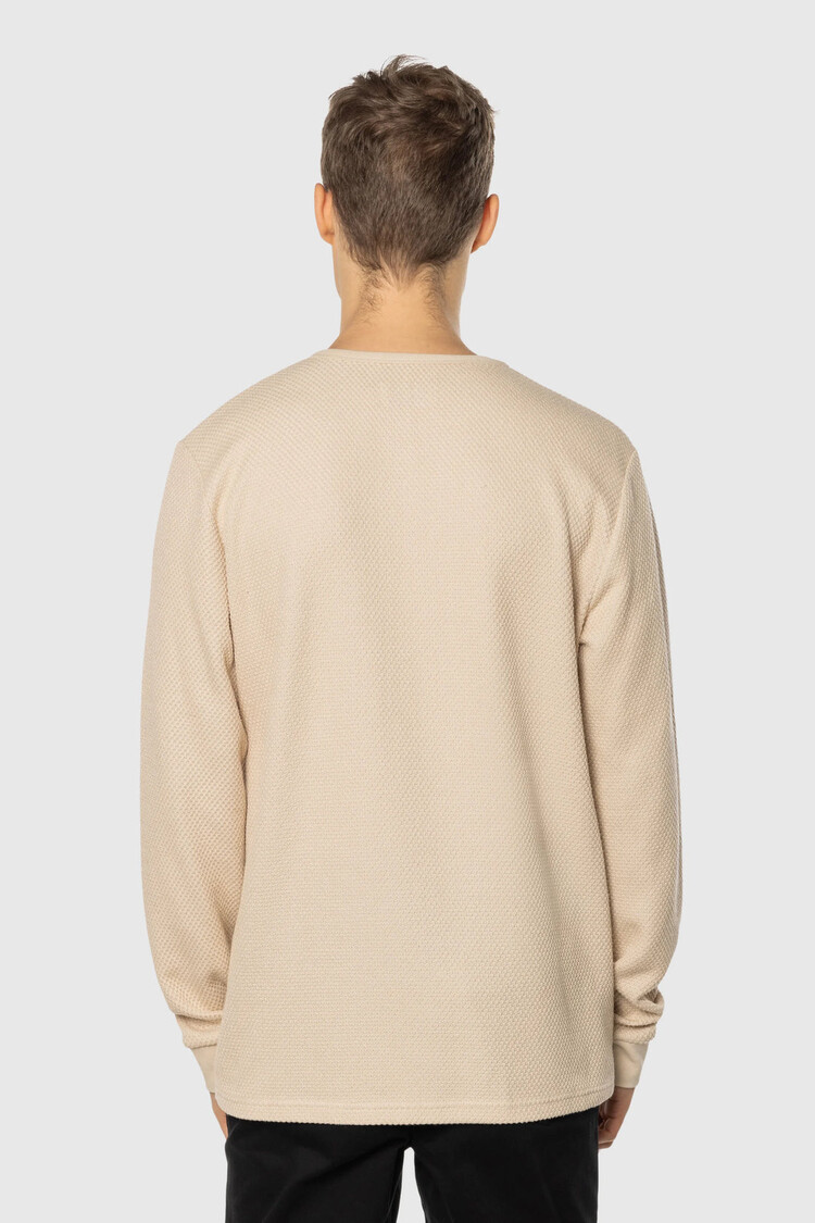 TEAMLTD Waffle Knit Longsleeve | Cream