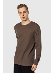 TEAMLTD Waffle Knit Longsleeve | Brown