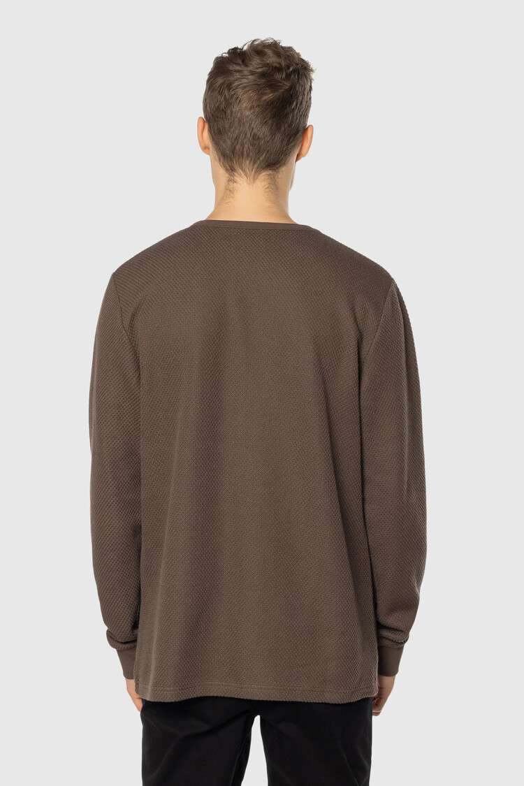 TEAMLTD Waffle Knit Longsleeve | Brown