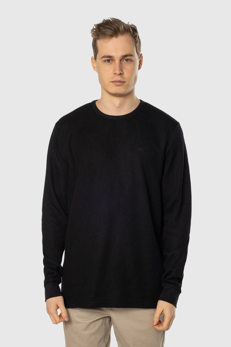 TEAMLTD Teamltd Waffle Knit Longsleeve | Black