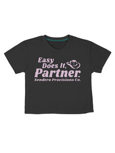Sendero Provisions Co. Easy Does It Crop Tee | Vintage Black