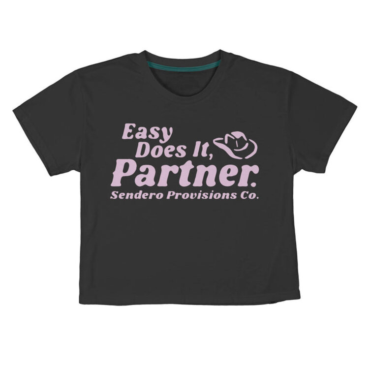 Sendero Provisions Co. Easy Does It Crop Tee | Vintage Black
