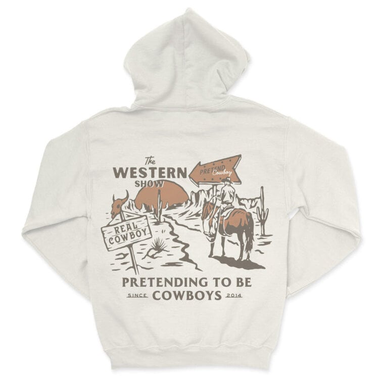 Sendero Provisions Co. Western Show Hoodie | Vintage White