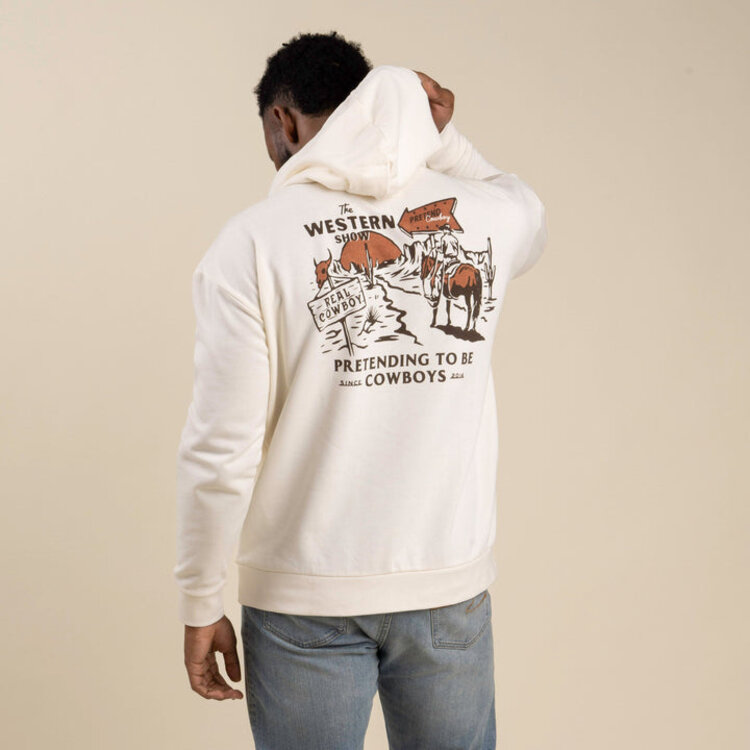 Sendero Provisions Co. Western Show Hoodie | Vintage White