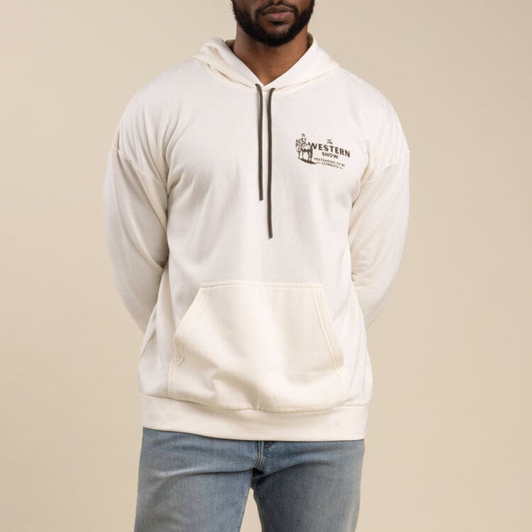 Sendero Provisions Co. Western Show Hoodie | Vintage White