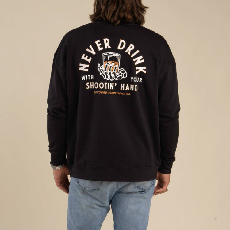 Sendero Provisions Co. Shootin' Hand Sweatshirt | Black