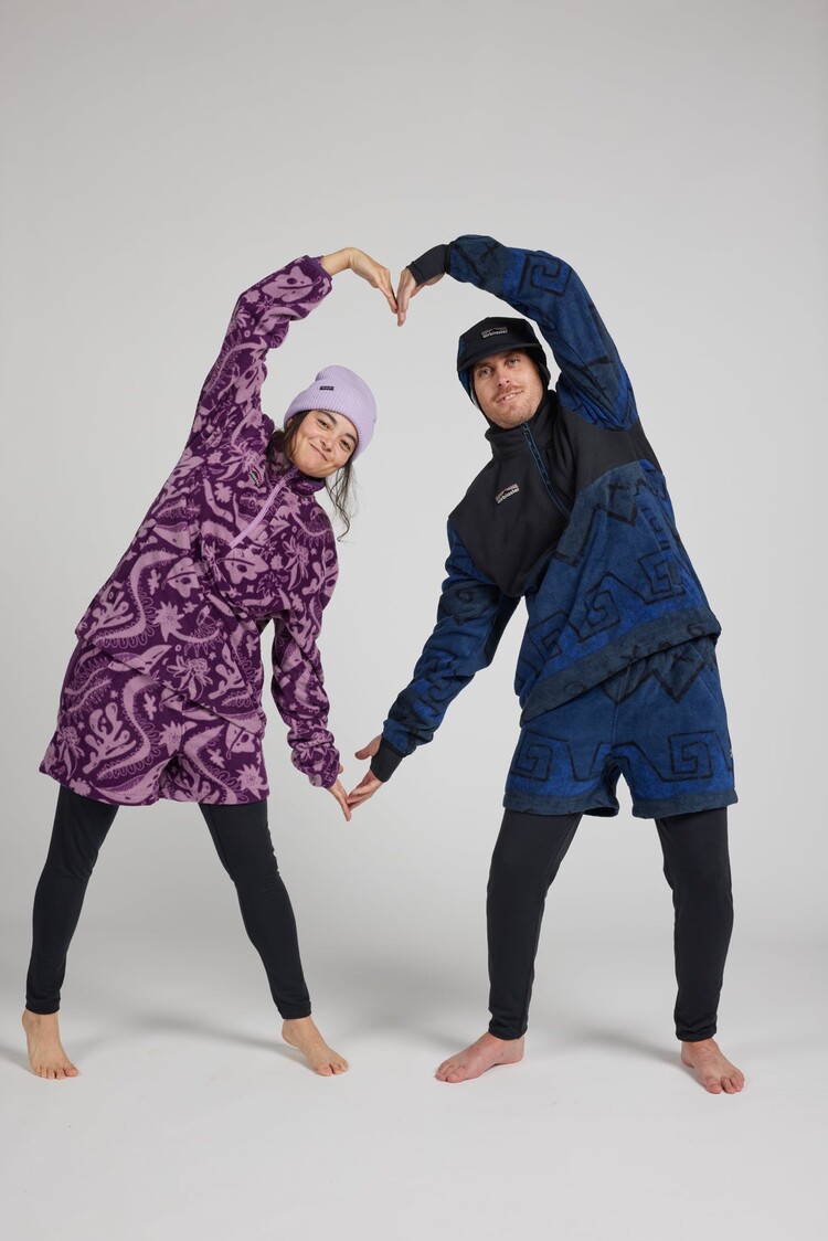 Airblaster Airblaster Fleece Half Zip | Blackberry Earth Life