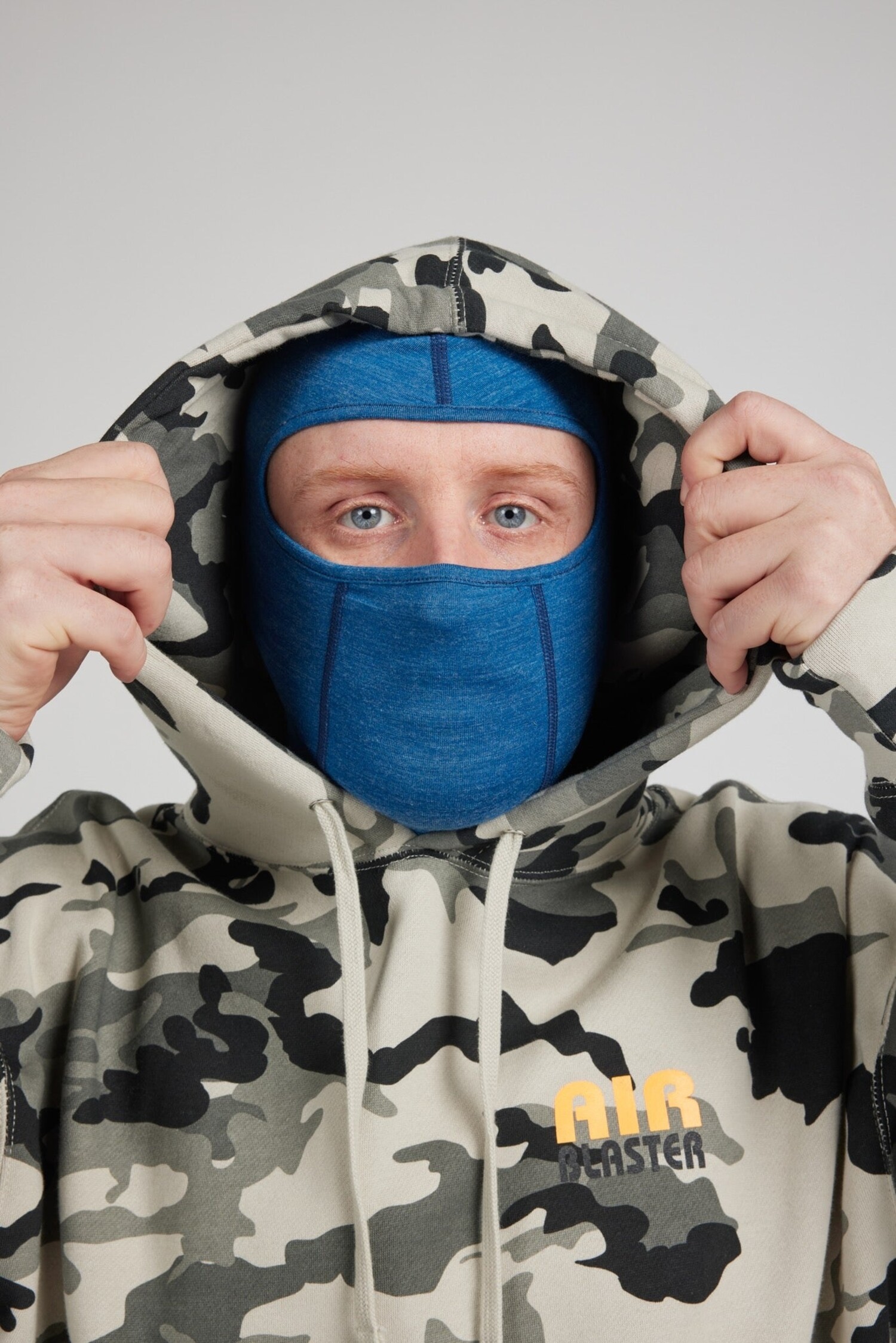 ◎AIRBLASTER◎ Airblaster Merino Ninja Face | Blue - The Choice Shop