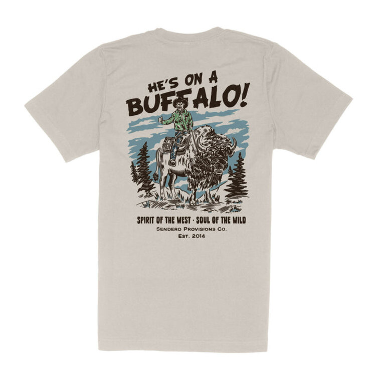 Sendero Provisions Co. Sendero Buffalo T-Shirt | Sand
