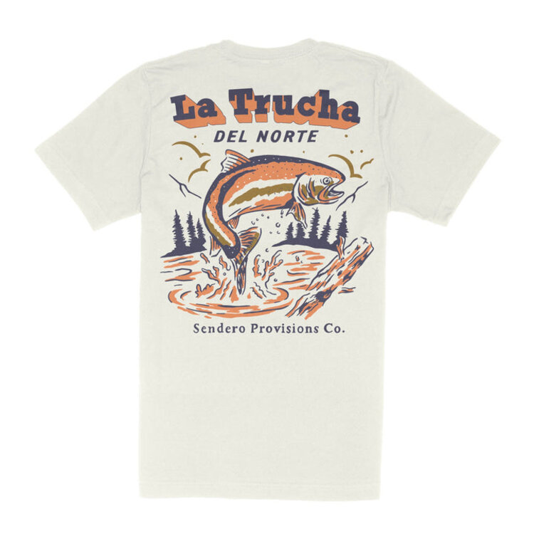 Sendero Provisions Co. Sendero Del Norte T-Shirt | Vintage White/Orange