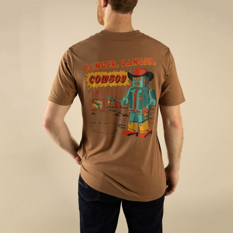 Sendero Provisions Co. Sendero Danger Cowboy T-Shirt | Light Brown