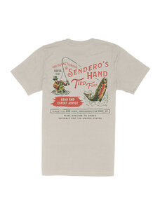 Sendero Provisions Co. Hand Tied Flies T-Shirt | Big Sky Blue