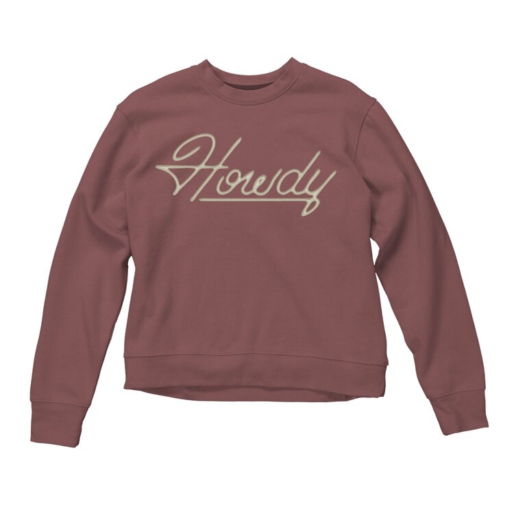 Sendero Provisions Co. Sendero Howdy Drop Shoulder Sweatshirt | Dusty Mauve