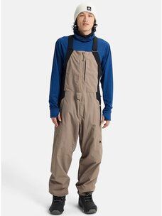 Burton Men's Reserve 2L Relaxed Bib Pants | Summit Taupe/True Black