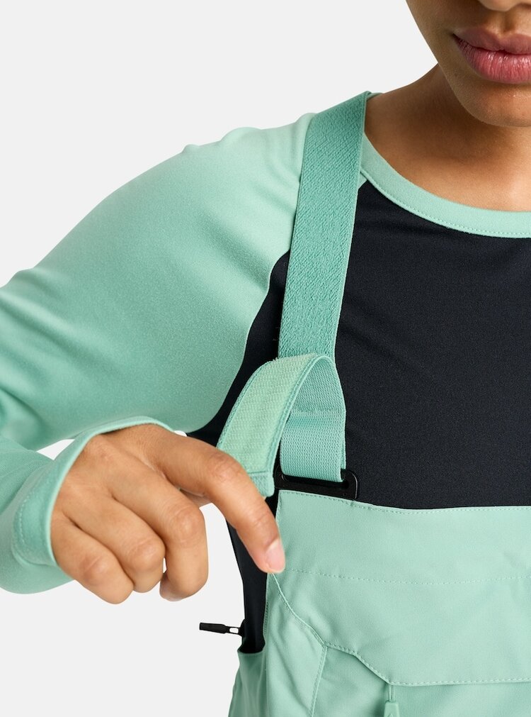 Burton Burton Women's Reserve 2L Stretch Bibs | Soft Sage