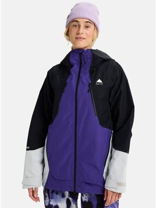 Burton Women's Reserve GORE-TEX 2L Jacket | Prism Violet / True Black / Gray Cloud