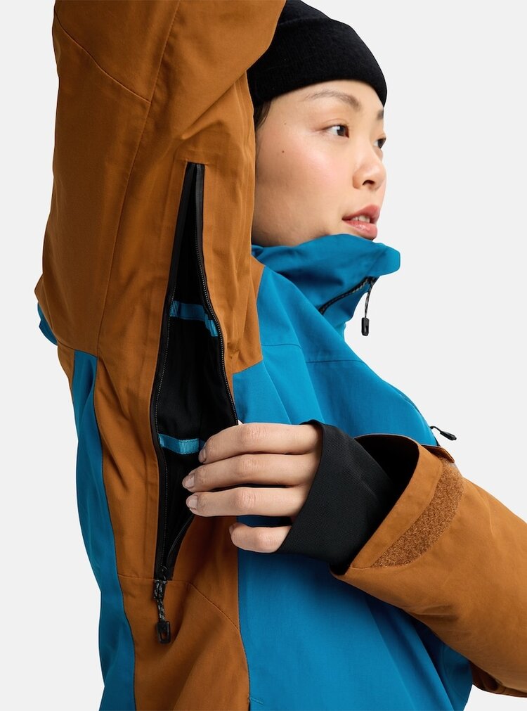 Burton Women's [ak] Embark GORE-TEX 2L Jacket | Blue Teal / Chestnut Brown