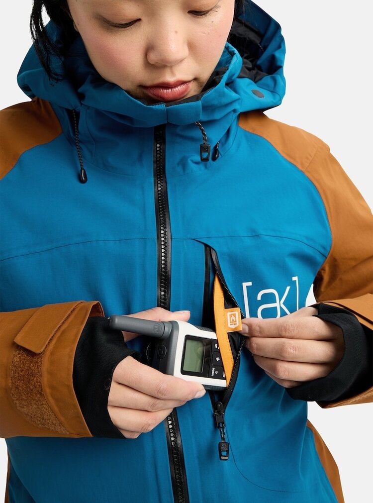 Burton Women's [ak] Embark GORE-TEX 2L Jacket | Blue Teal / Chestnut Brown