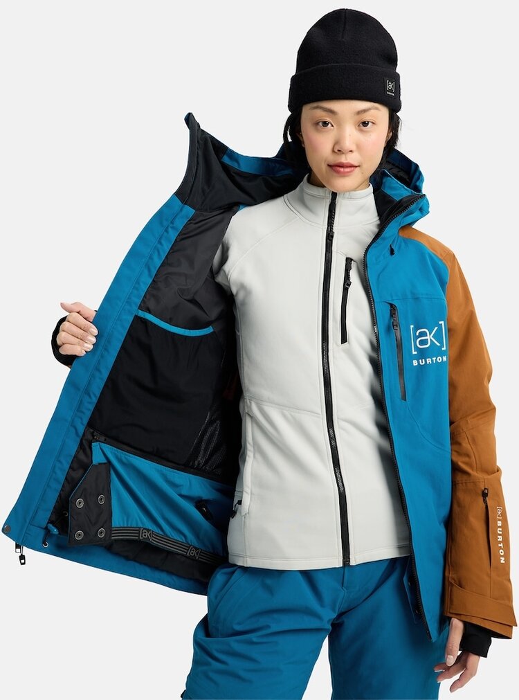 Burton Women's [ak] Embark GORE-TEX 2L Jacket | Blue Teal / Chestnut Brown