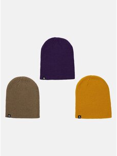 Burton Kids' Recycled Dnd Beanie (3 Pack) | Summit Taupe/Goldenrod/Imperial Purple
