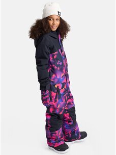 Burton Kids' 2L One Piece Snowsuit | True Black / Lava Lamp