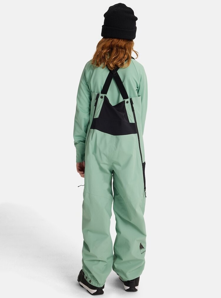 Burton Kids' Outbeam 3L Bib Pants | Soft Sage/True Black