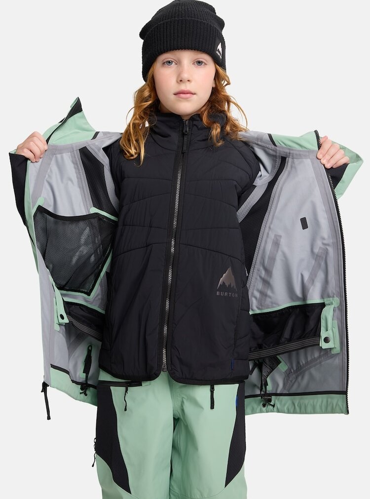 Burton Burton Kids' Outbeam 3L Jacket System | Soft Sage / True Black