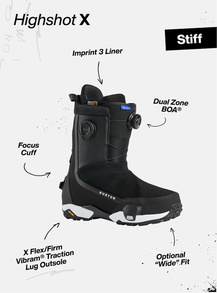 Burton Women's Highshot X Step On Snowboard Boots | Black