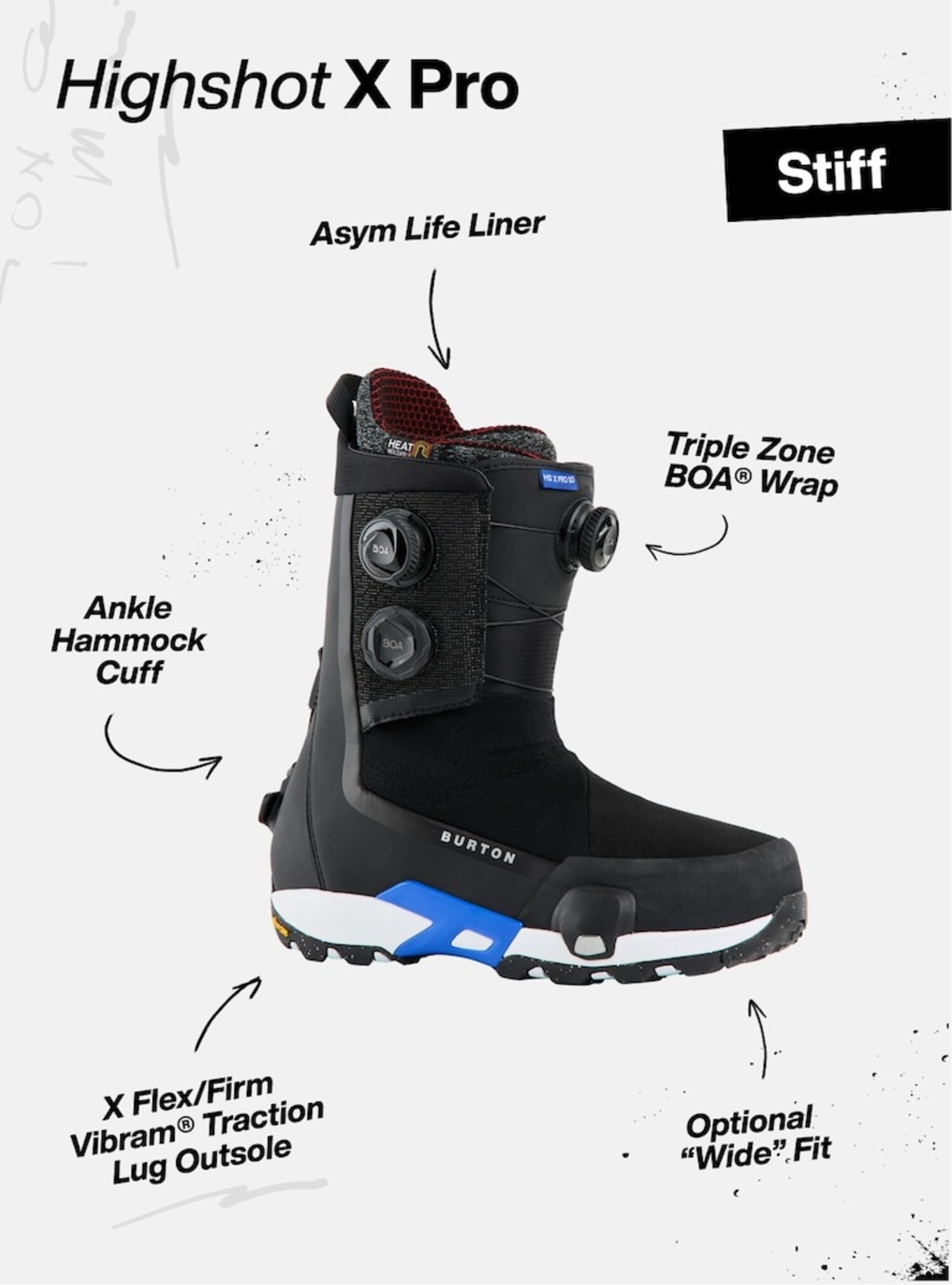 Burton Men's Highshot X Pro Step On Boots | Black - The Choice Shop Burton Men's Highshot X Pro Step On Boots | Black - The Choice Shop