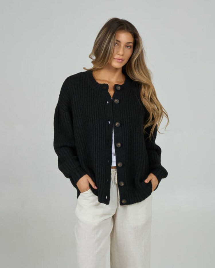 Salty Crew Salty Crew Mariner Cardigan | Black