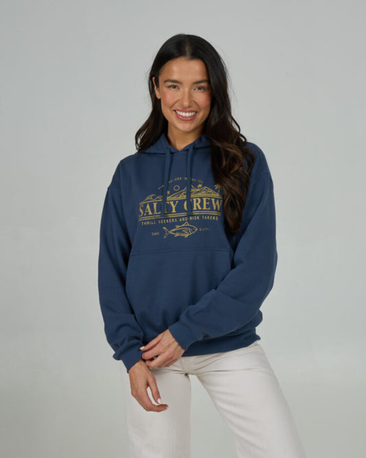 Salty Crew Salty Crew Land And Sea Hoody | Midnight Navy