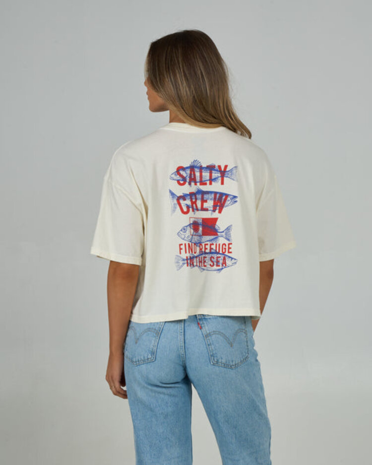 Salty Crew Salty Crew Fish Finder Skimmer Tee | Off White