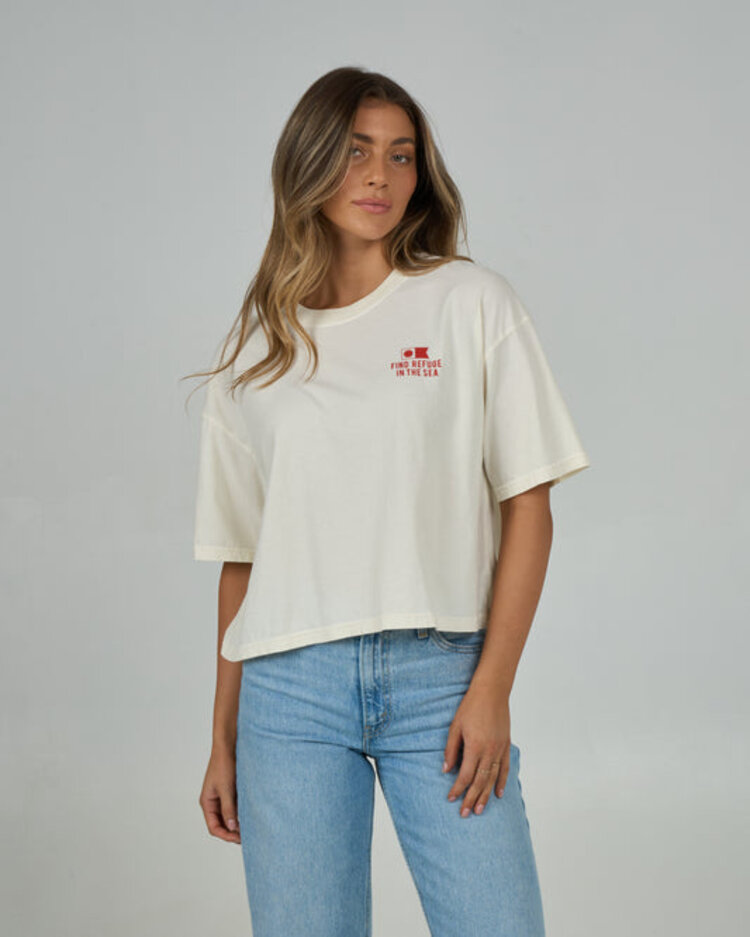Salty Crew Salty Crew Fish Finder Skimmer Tee | Off White