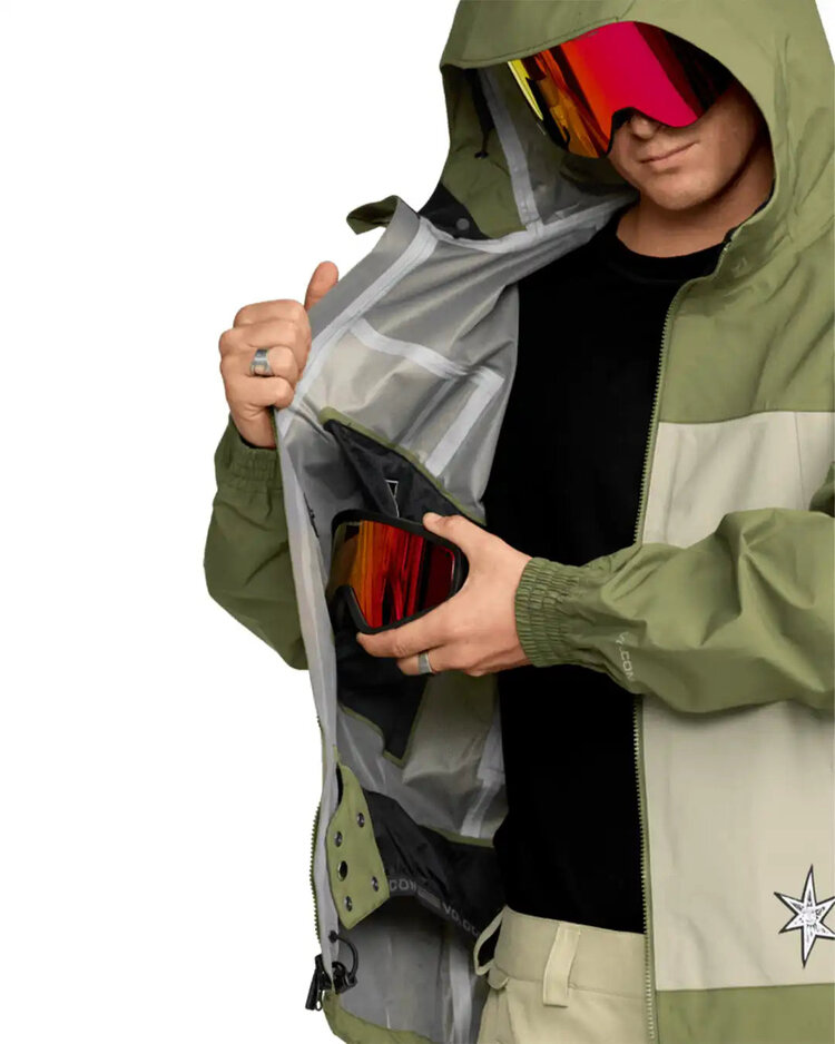 Volcom Men's Arthur 3L Jacket | Dark Olive