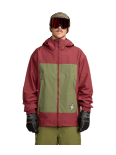 Volcom Men's Arthur 3L Jacket | Burnt Red