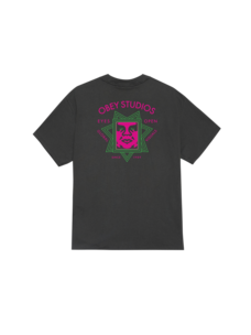 Obey Global Visuals Tee | Vintage Black