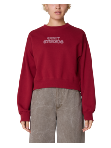 Obey Studios Cropped Crew | Rhubarb