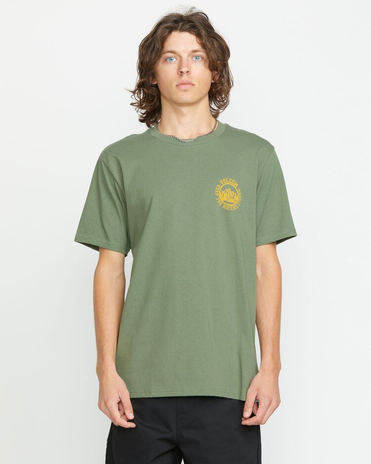 Volcom Keep Rockies Stoned Shortsleeve Tee | Light Olive