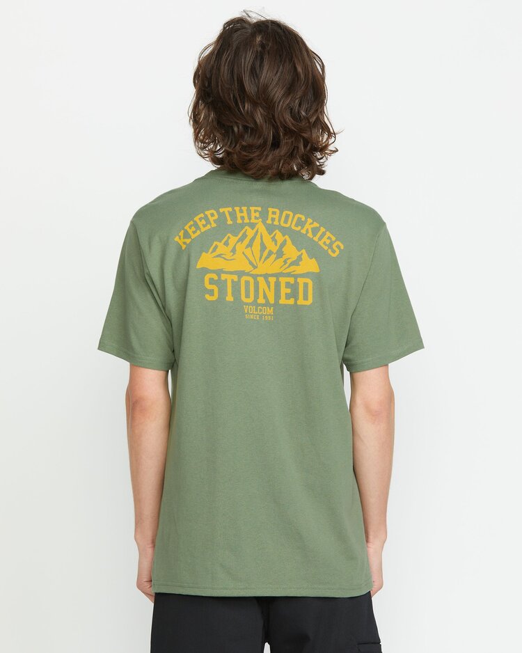 Volcom Keep Rockies Stoned Shortsleeve Tee | Light Olive