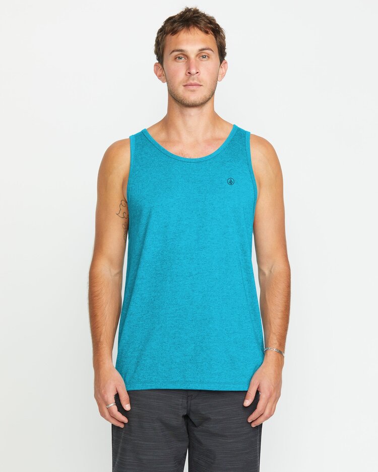 Volcom Solid Heather Tank | Bay Blue Heather