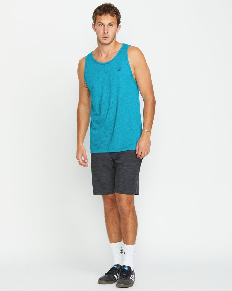 Volcom Solid Heather Tank | Bay Blue Heather