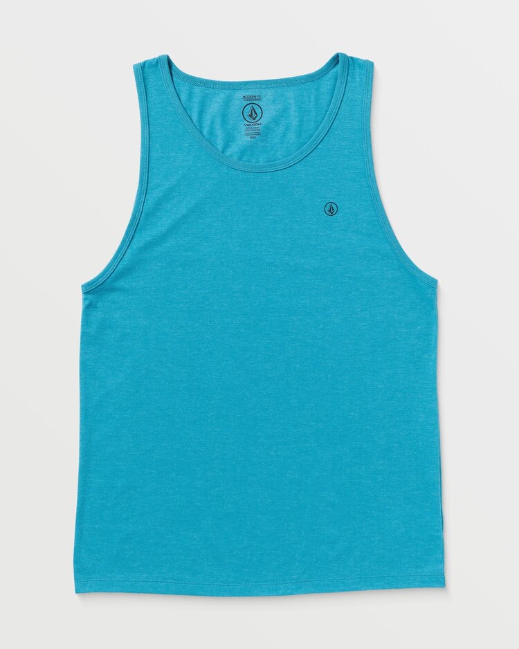 Volcom Solid Heather Tank | Bay Blue Heather