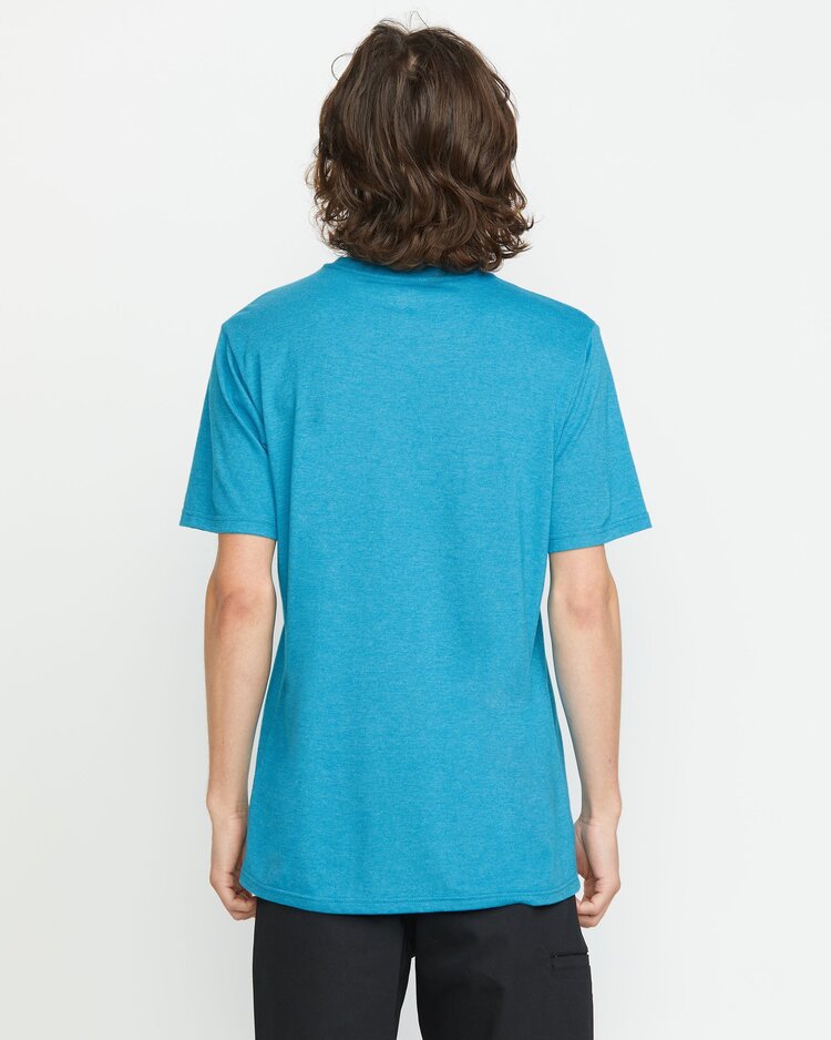 Volcom Line Service Short Sleeve Tee | Bay Blue Heather
